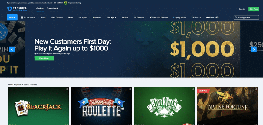 Fanduel PA online casino welcome bonus