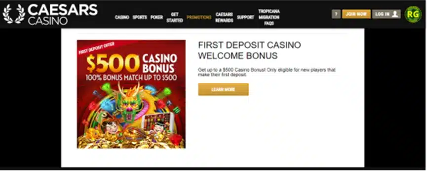  Caesars Best Sign Up Bonus