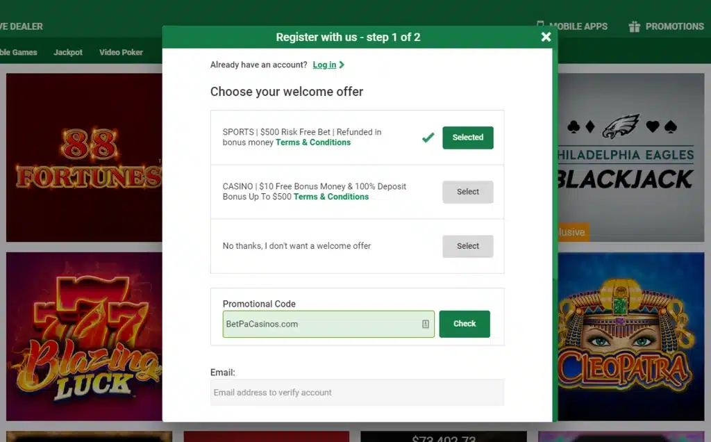 Unibet Sportsbook Online Registration
